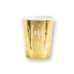 Picture of PAPER CUPS HAPPY NEW YEAR GOLD 220ML - 6 PACK